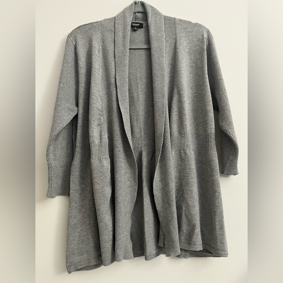 Premise Heather Gray Open Front Cardigan - Picture 1 of 5